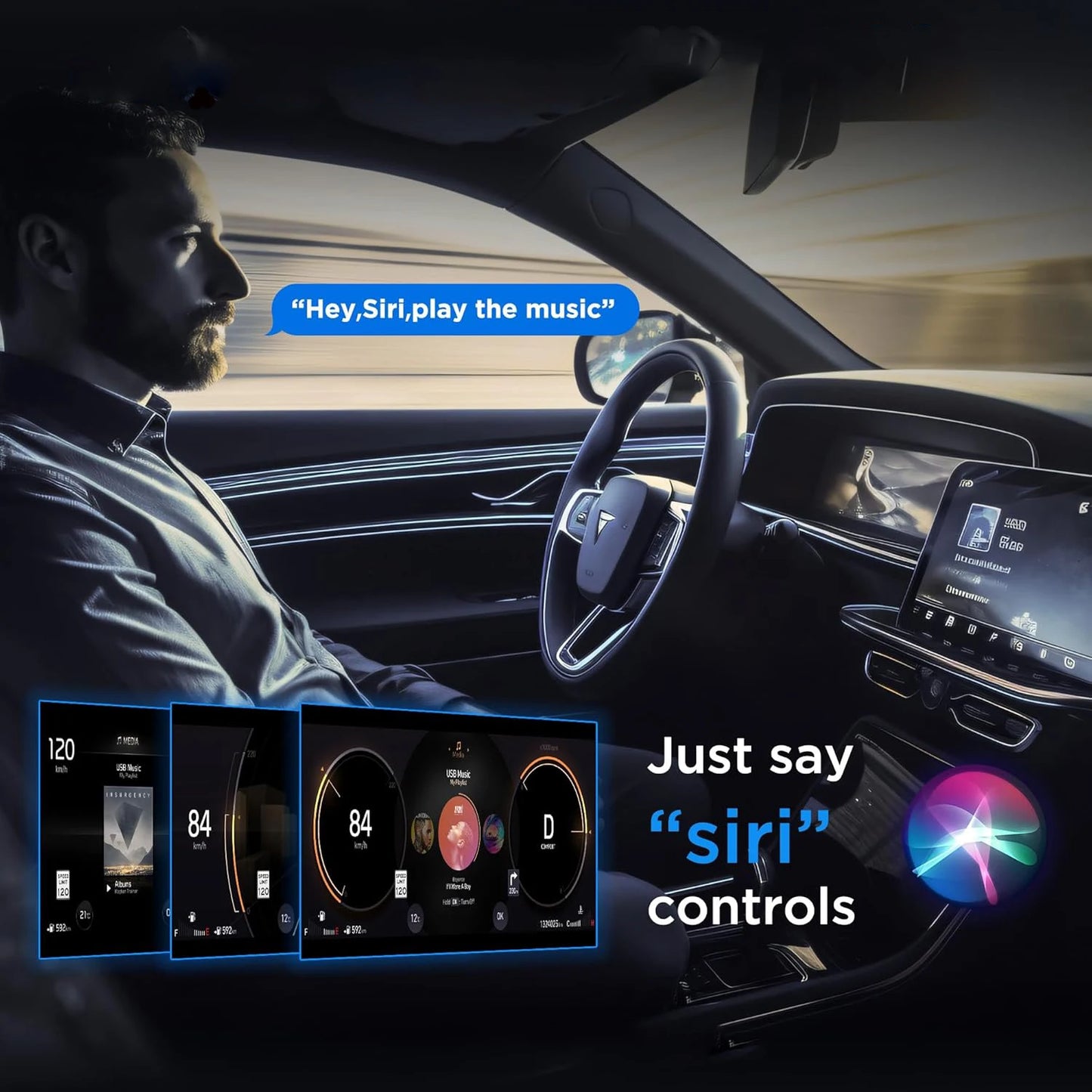 Mini 2-in-1 CarPlay & Android Auto Adapter