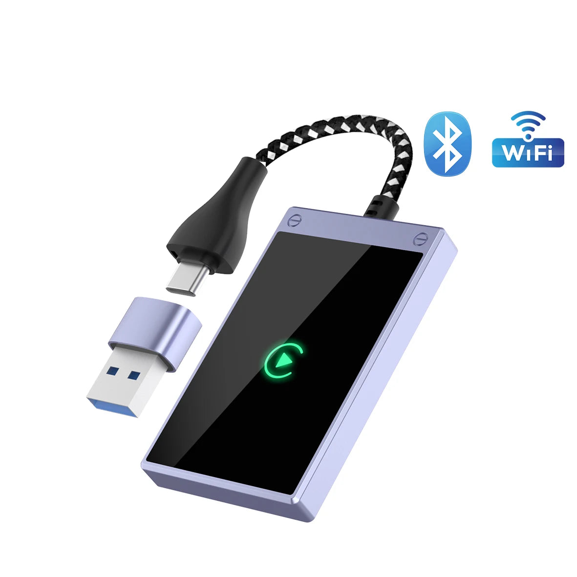 Mini 2-in-1 CarPlay & Android Auto Adapter